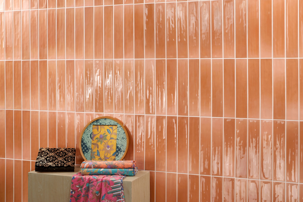 鐵道磚 地鐵磚 6*30 桃色 商空壁磚