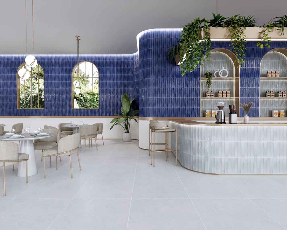 鐵道磚 地鐵磚 6*30 白色 藍色 餐廳壁磚 商空壁磚