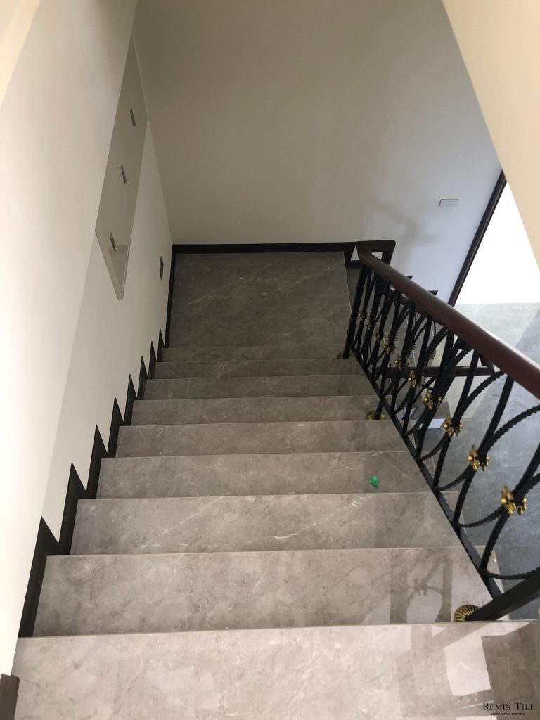 大理石紋樓梯板 80*160 9mm 豪宅樓梯磚 商空樓梯磚 灰色