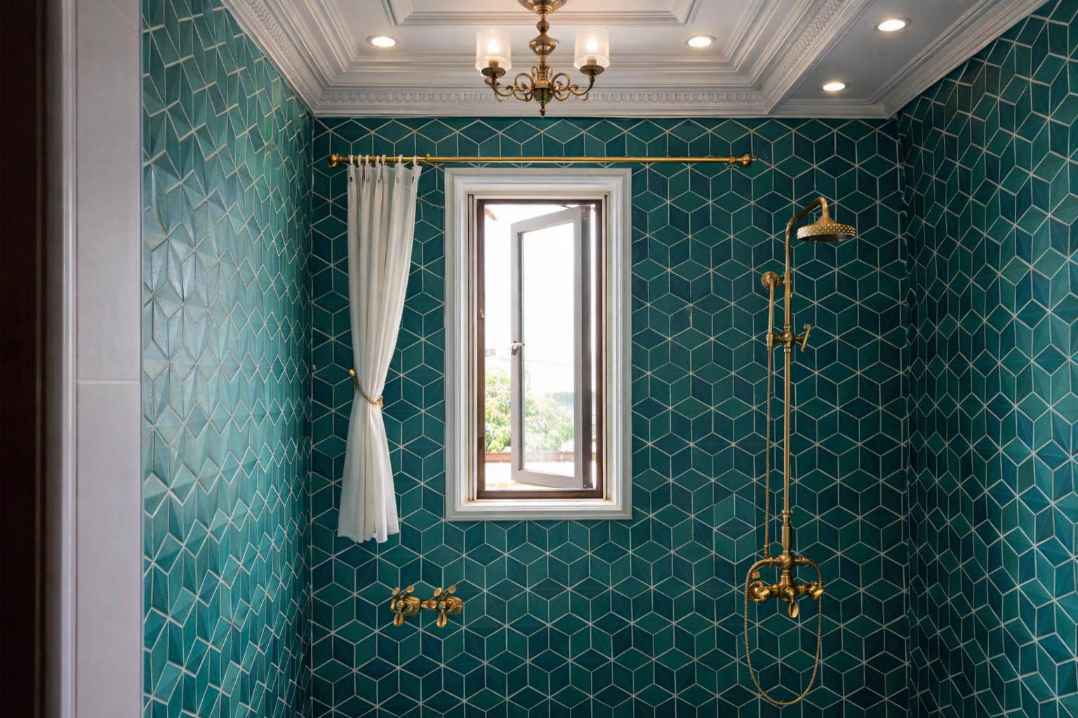 窯變立體菱形馬賽克 16*9.3 14.7*33.4 綠色 浴室壁磚 餐廳壁磚 商空壁磚