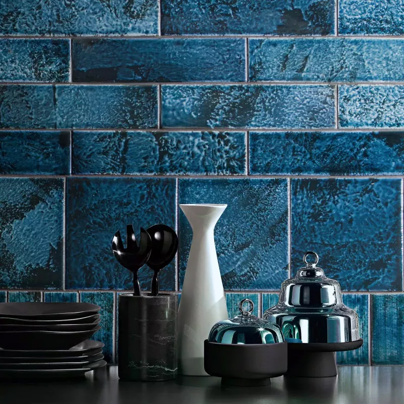 窯變地鐵磚 6*24 AIR-246-1 AIR-246-2 廚房壁磚 餐廳壁磚 商空壁磚 綠色 日本製