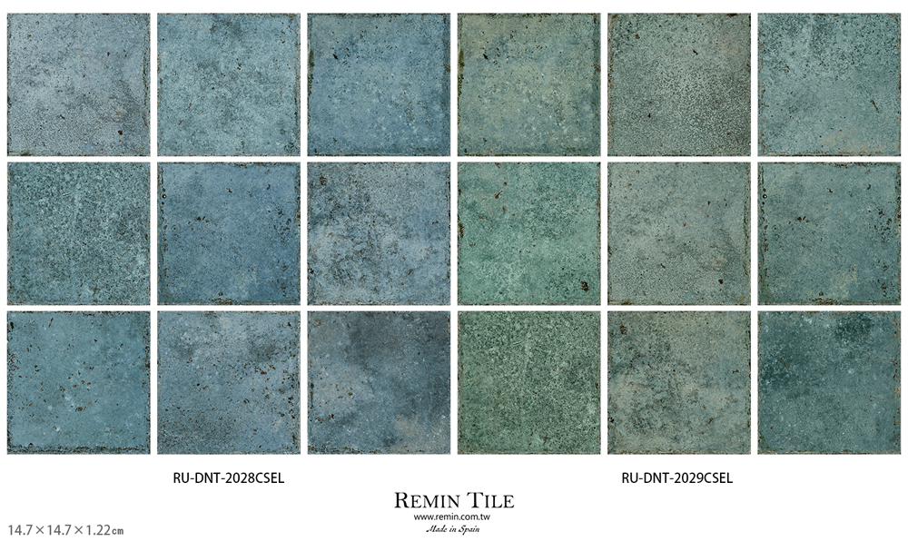 板岩轉角磚 天空之城 藍鼻子 巴魯霧藍 巴魯亮藍 綠鼻子 巴魯霧綠 巴魯亮綠14.7*14.7*1.22㎝ R11