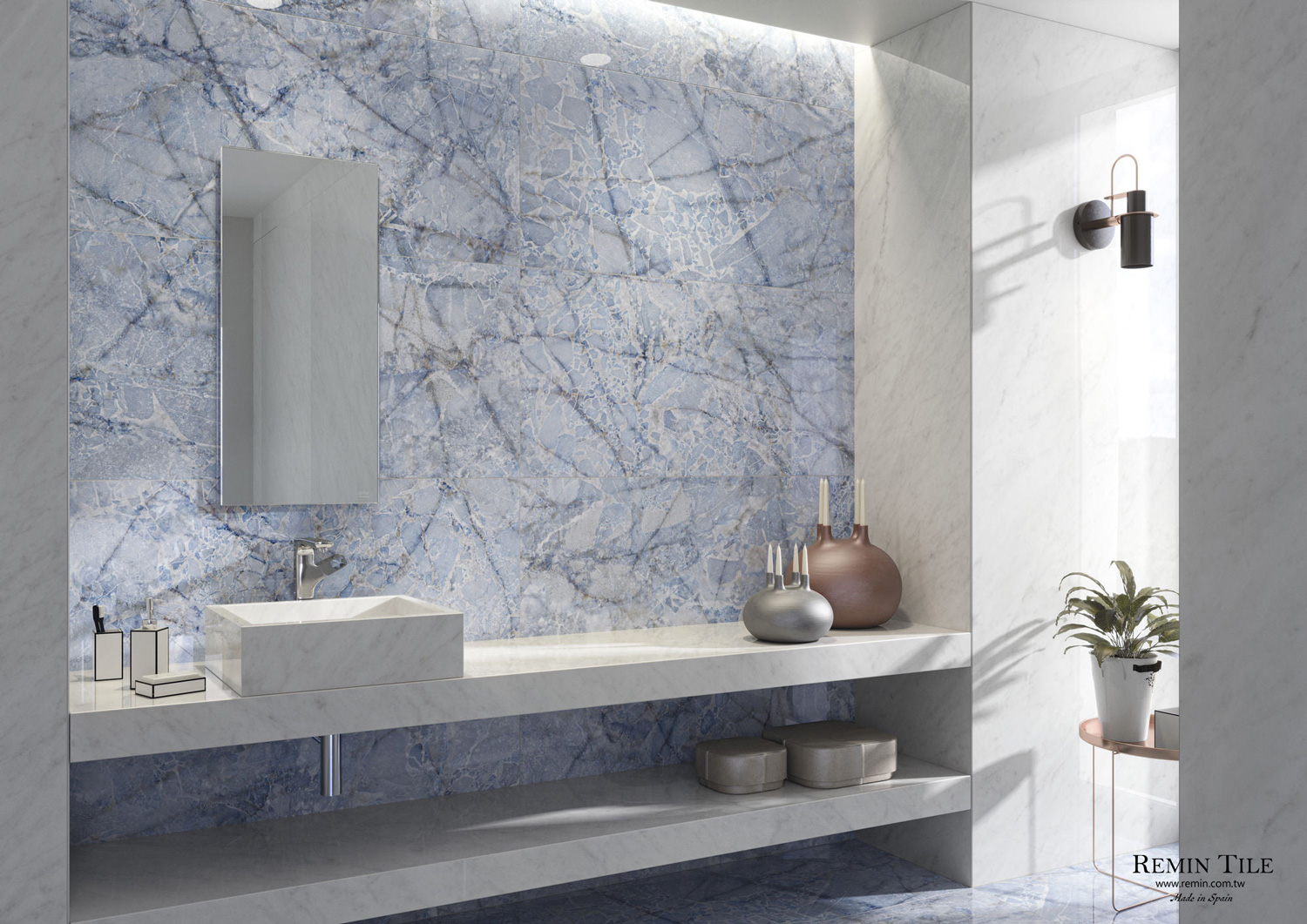 大理石紋磚 冰雪藍 冰雪奇緣 60*120 藍色 浴室壁磚