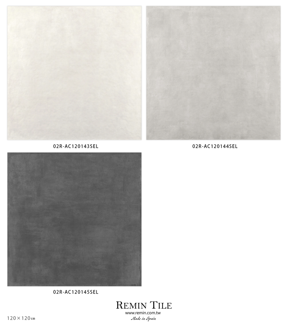 清水模磚 現代工業 120*120 白色 淺灰色 灰色 深灰色 客廳壁磚 客廳地磚 工業風