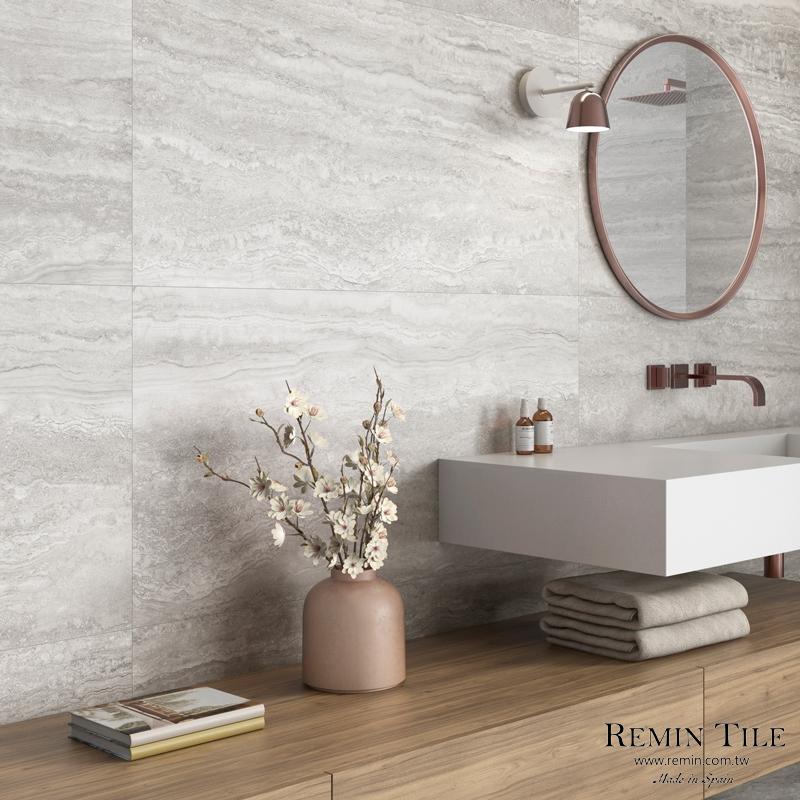 西班牙洞石風石英磚 60×120｜霧面石紋磚｜羅馬競技場技場