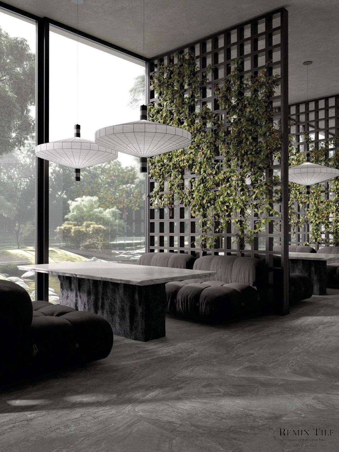 石紋磚 月光石 60*120 霧面 板岩磚 灰色 餐廳地磚 商空地磚