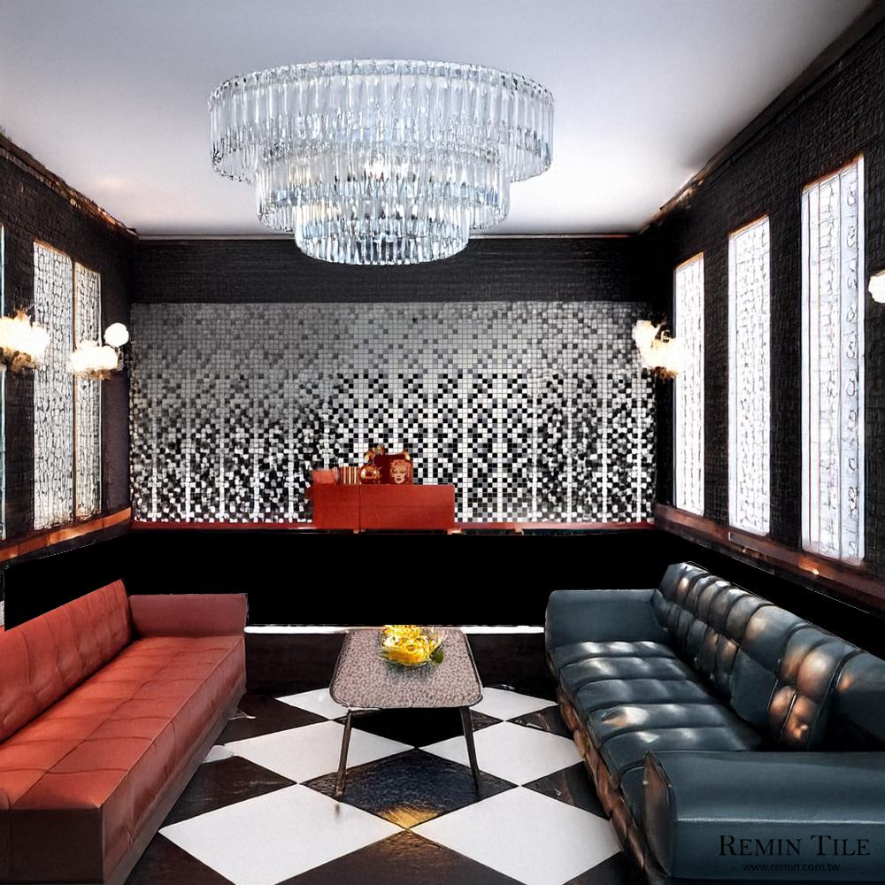 4色漸層 黑色 交誼廳壁磚 造景壁磚 室內壁磚