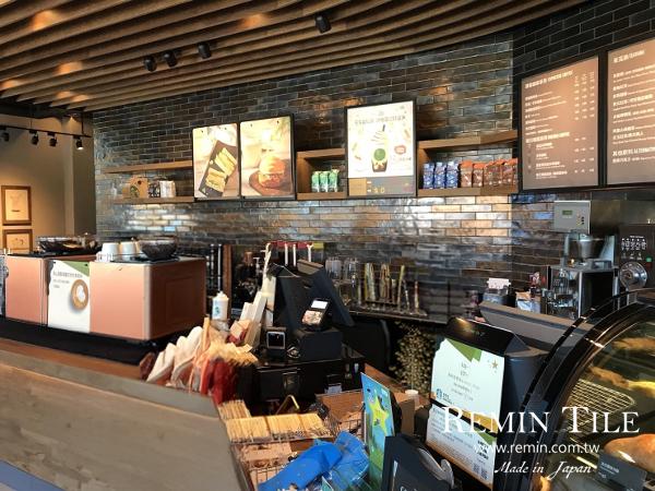 窯變金屬地鐵磚 欣葉 6×24 馬賽克 日本製 商空壁磚 星巴克壁磚