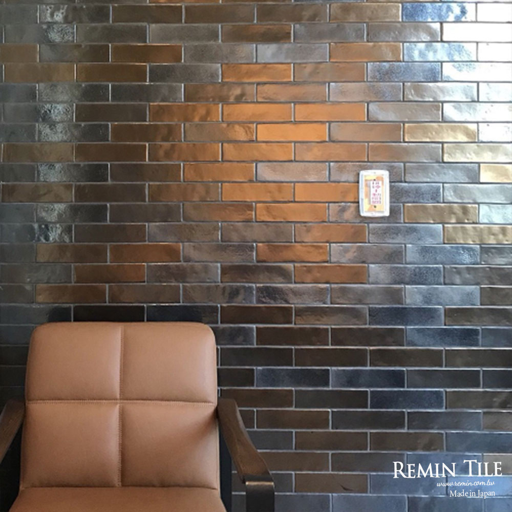 窯變金屬地鐵磚｜日本 6×24 餐廳風磁磚｜實景案例｜欣葉