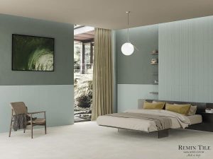 立體紋壁磚 韻氛 米色 綠色 60×120 石英磚 臥室地磚 臥室壁磚