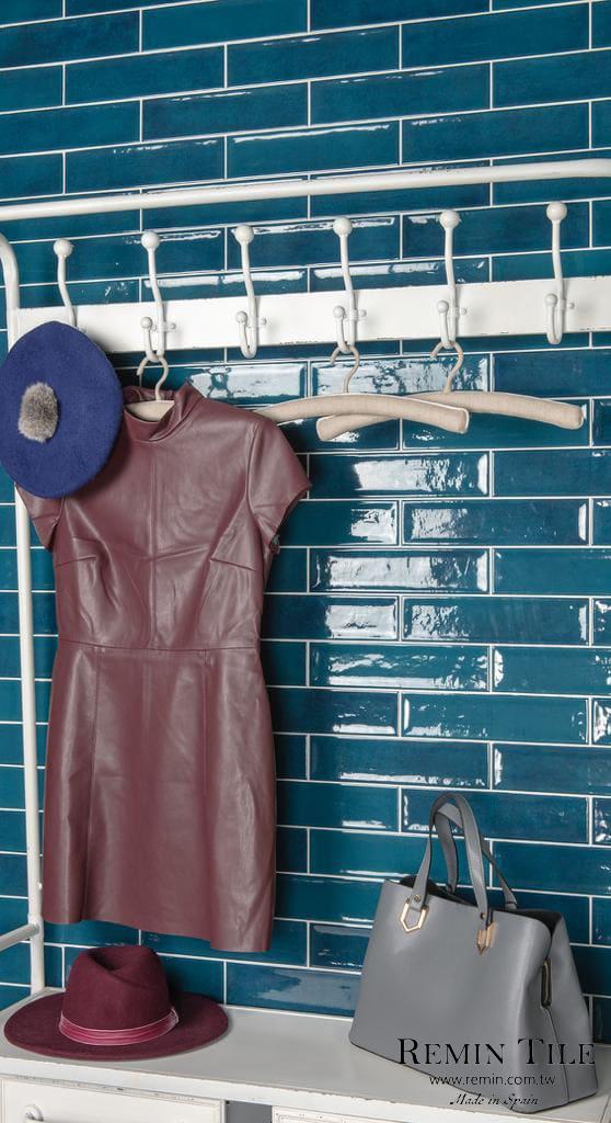 仿古地鐵磚 奈良之美 7.5×30 浴室壁磚 藍色