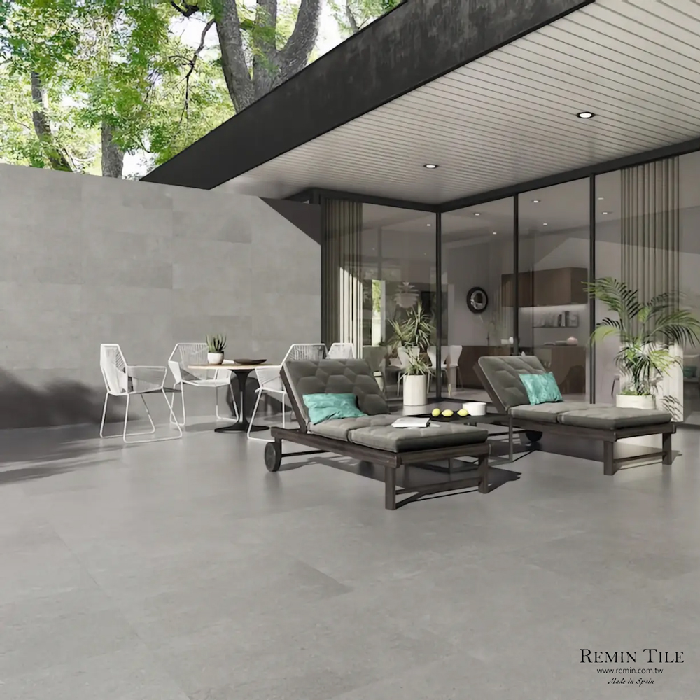 板岩紋磁磚 80×160｜西班牙瓷質地磚、壁磚推薦｜夢想灰