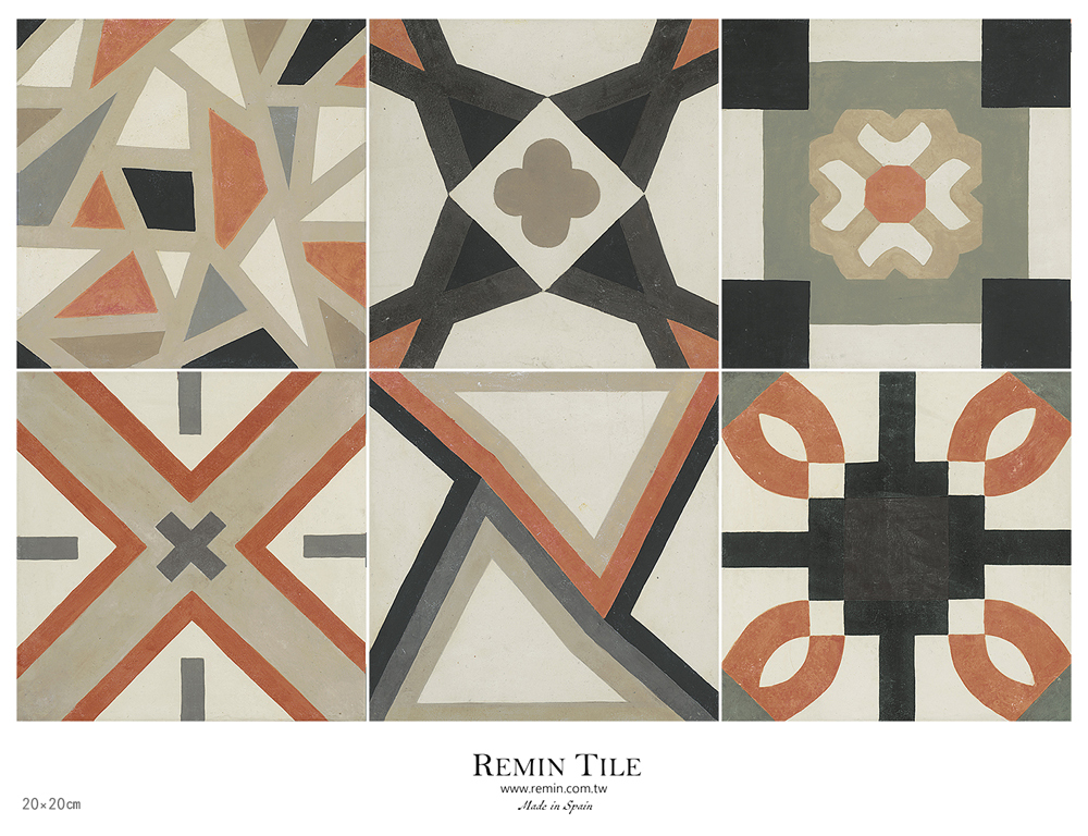 幾何花磚 尼札珊瑚 20*20 地磚 壁磚