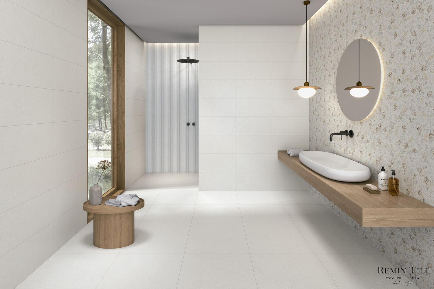 手刮漆 費斯 白色 浴室壁磚 浴室地磚 30*60 60*120