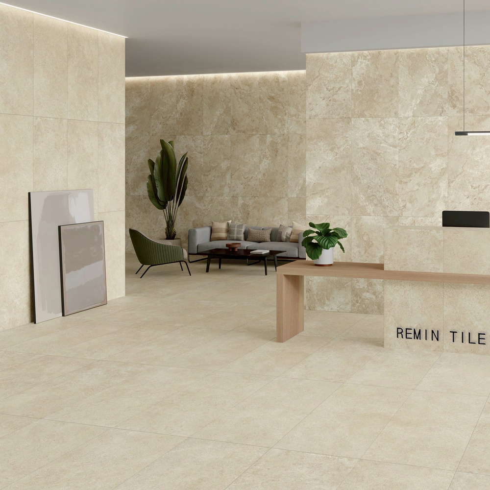 雷吉娜 珊瑚洞石磁磚｜西班牙60×120石英磚｜R10防滑地壁磚