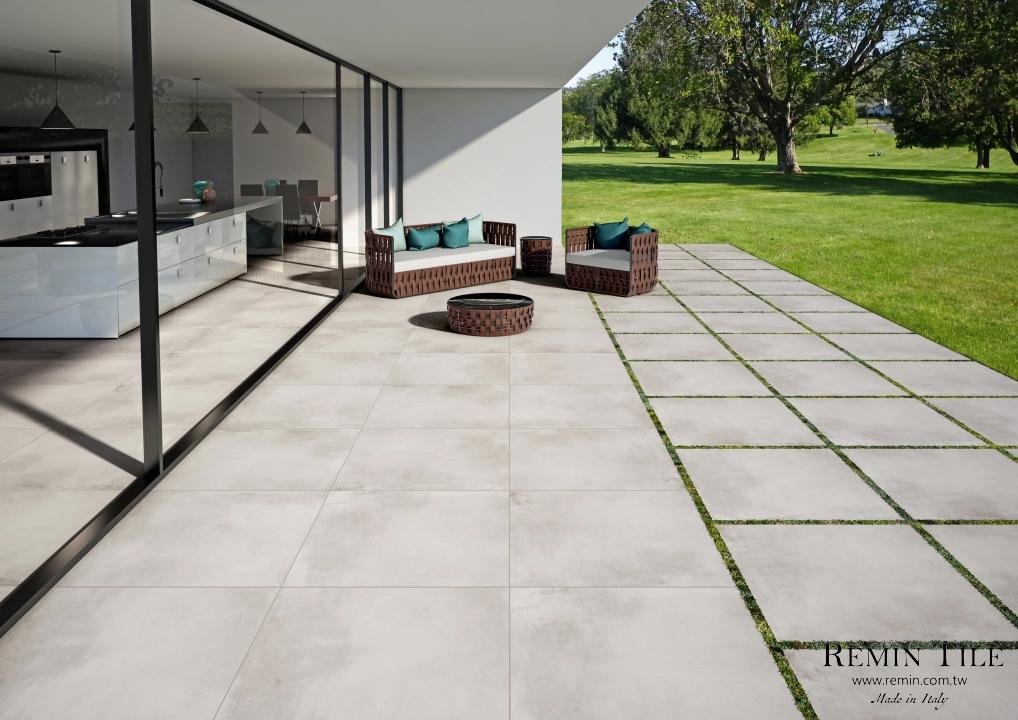 清水模 波特蘭 120*120 白色 餐廳地磚 戶外地磚