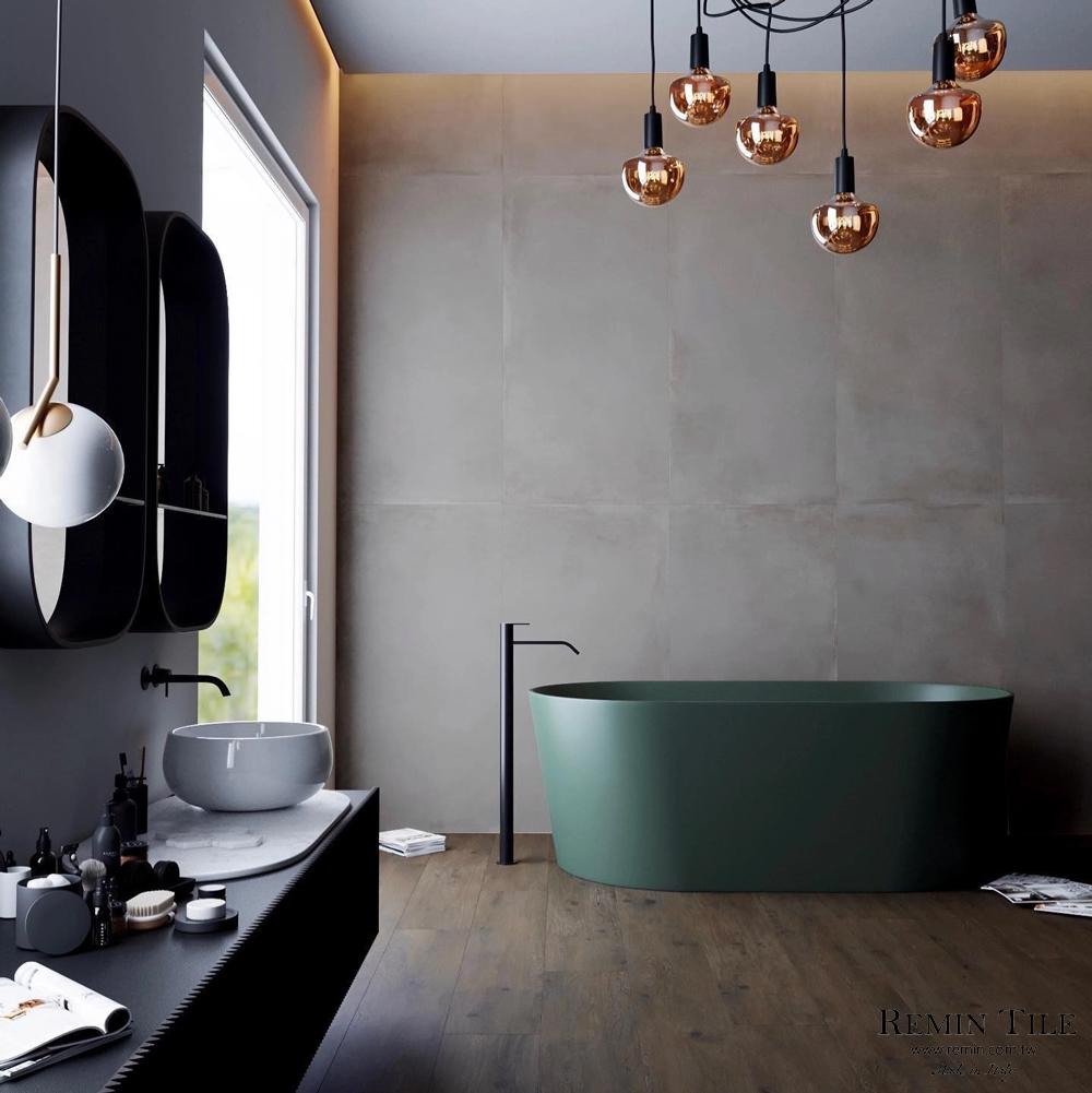 清水模磚｜義大利120×120石英磚｜地磚壁磚 波特蘭