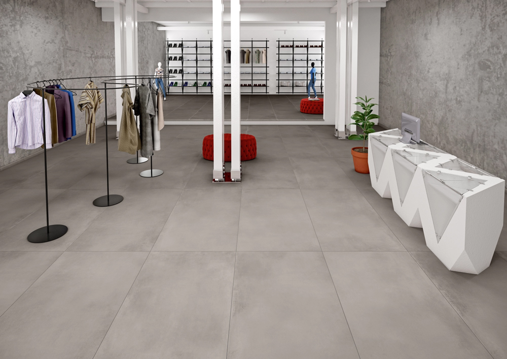 清水模 波特蘭 60*120 灰色 商空地磚