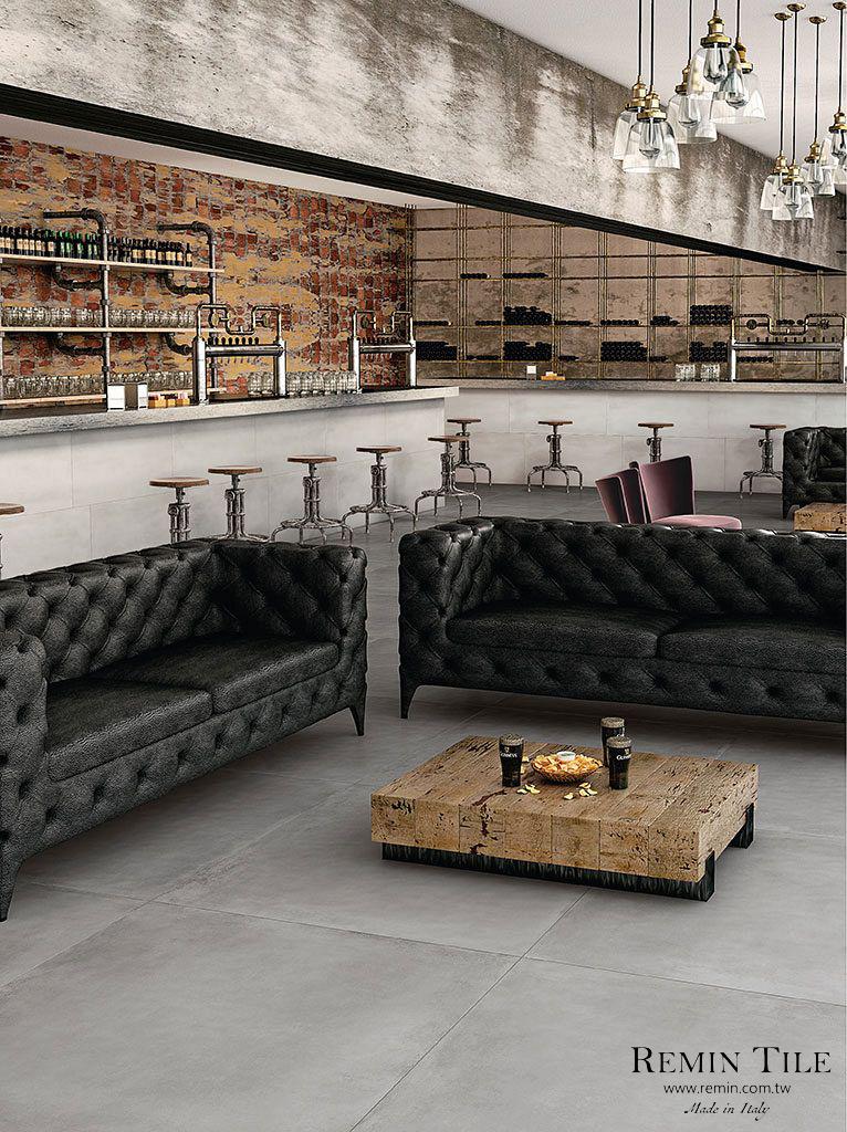 清水模 波特蘭 60*120 灰色 餐廳壁磚 商空地磚