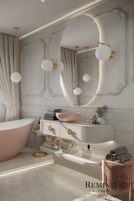 細條馬賽克 馬卡龍 1.5*14.5 29.7*29.7 石英磚 日本 白色 浴室壁磚