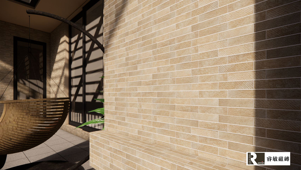 復古外牆磚 城堡磚 6*22.7 黃色