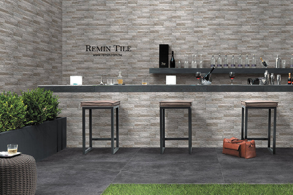 文化石磚 15*45 石英磚 科莫 灰色 戶外壁磚