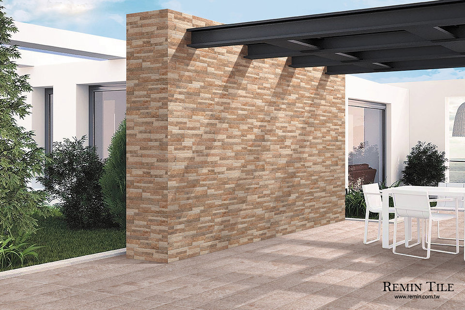 文化石磚 15*45 石英磚 科莫 咖啡色 戶外壁磚
