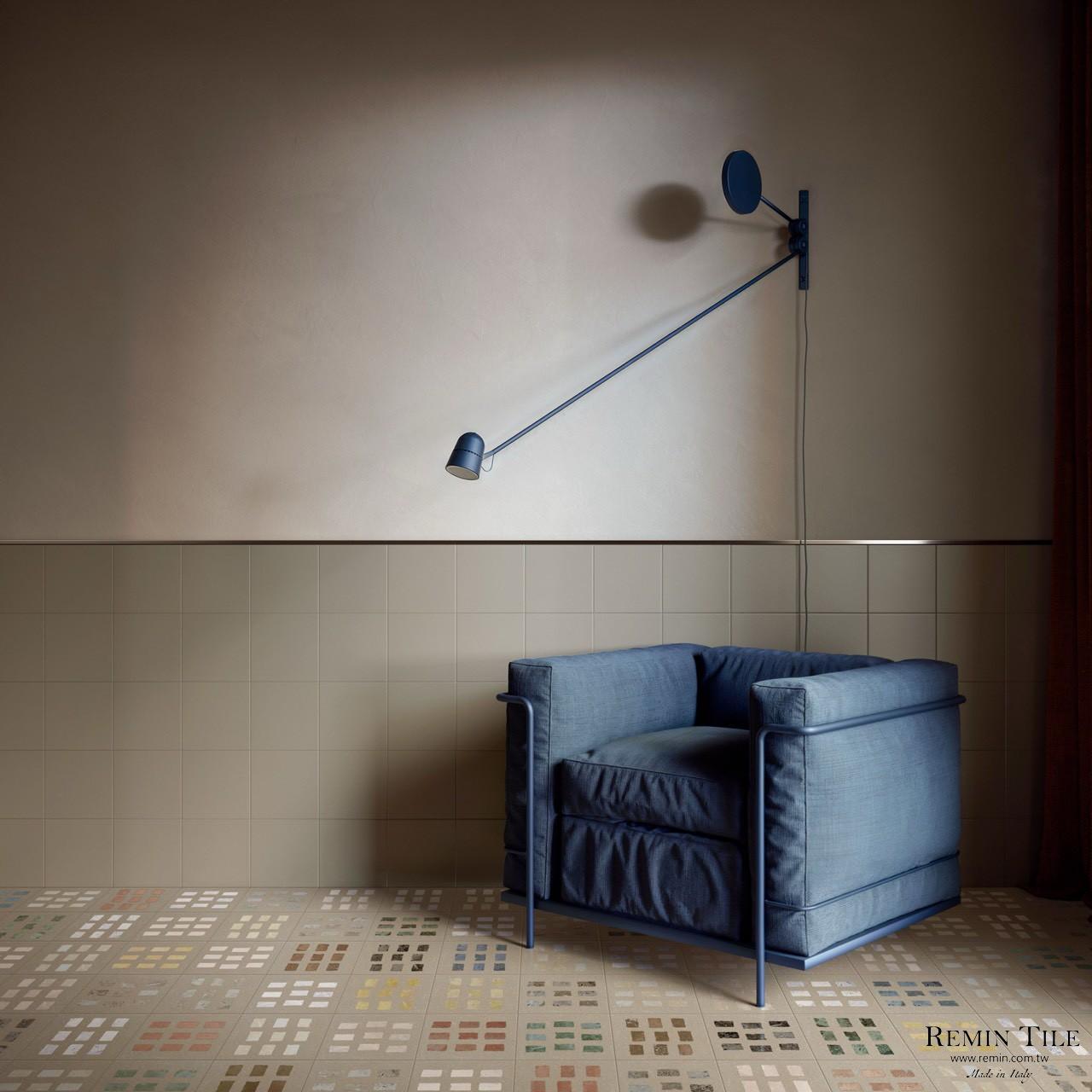 水磨石花磚 波波里花園 20*20 灰色 米色 地磚 壁磚